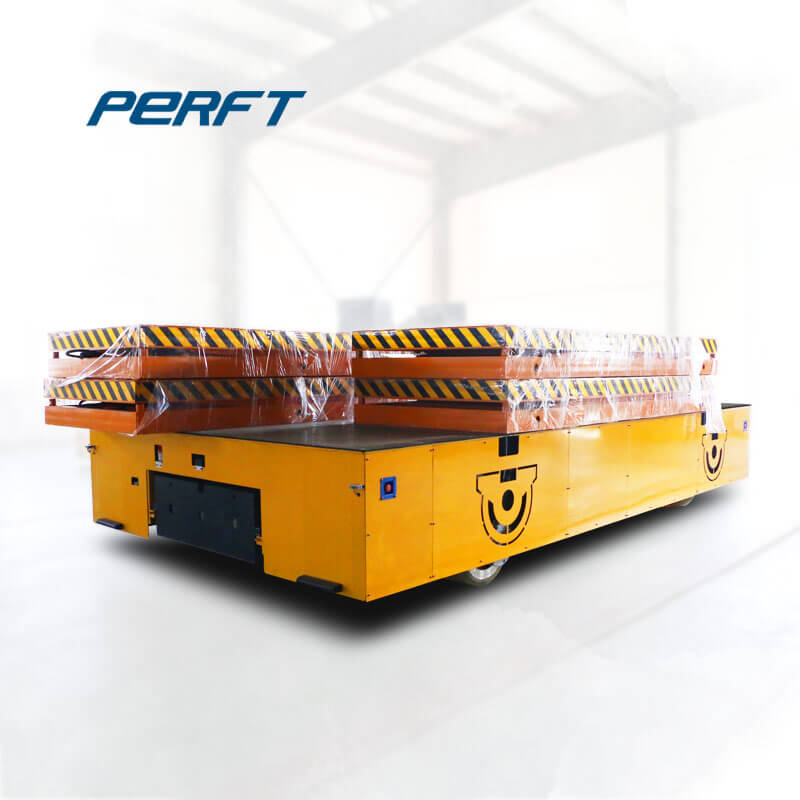 rail guided transfer cart for warehouses 80 tons